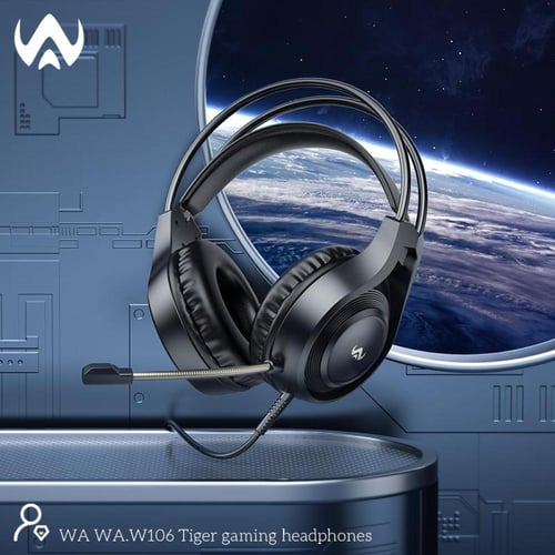 سماعات راس سلكية للالعاب بخاصية تقليل الضوضاء من د...