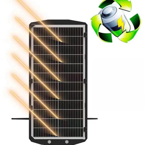 كاميرا مراقبة على الطاقة الشمسية مع كشاف