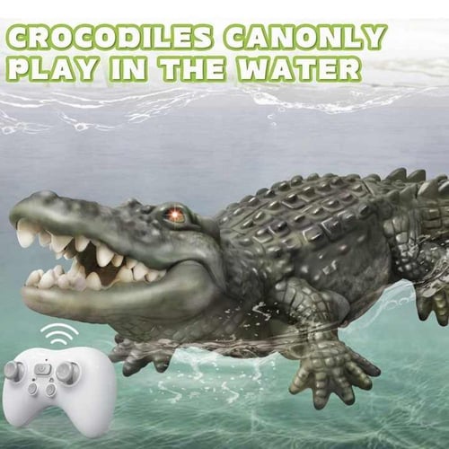 تمساح تحكم عن بعد للأطفال تصميم واقعي مع حركات سبا...