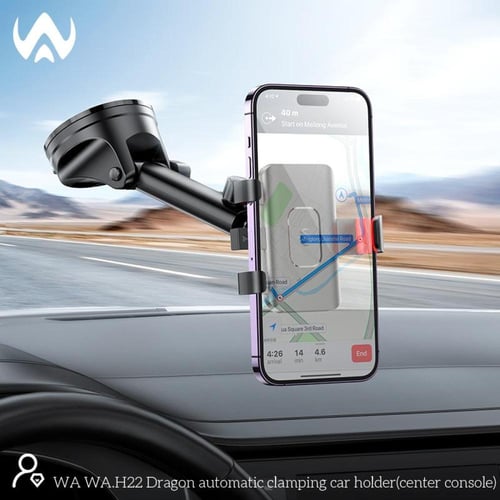 حامل جوال للسيارة من دبليو ايه يثبت على لوحة العدا...