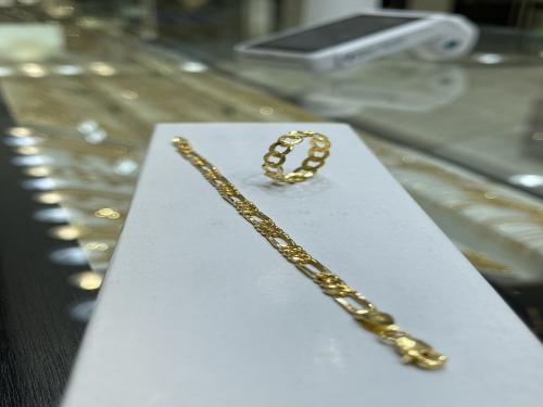 سوارة مع خاتم عيار ٢١