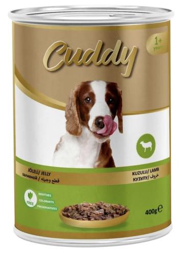 معلبات كلاب قطع لحم خروف مع الجيلي CUDDY 400G