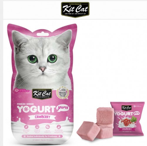 kit cat يوقارت يامز توت بري مكافات مجففة 1 جرام 15...