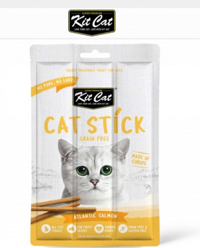 kit cat اعواد للقطط السالمون الاطلسي 15 جرام