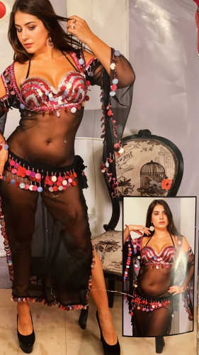 جلابية رقص شفافة