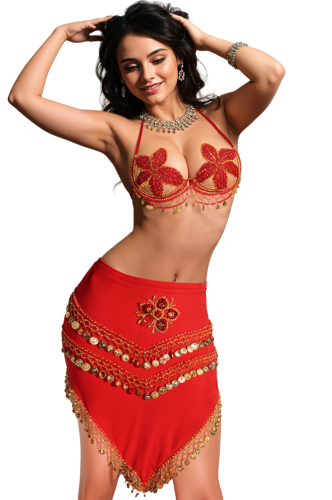 بدلة رقص شرقي من قطعتين