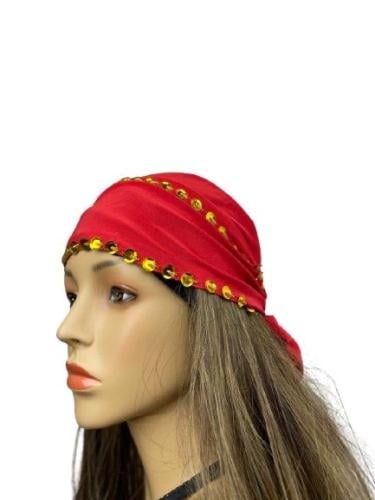 ربطة شعر اكسسوار بدلة رقص بقروش ذهبية