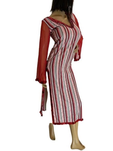 جلابية رقص مخططة