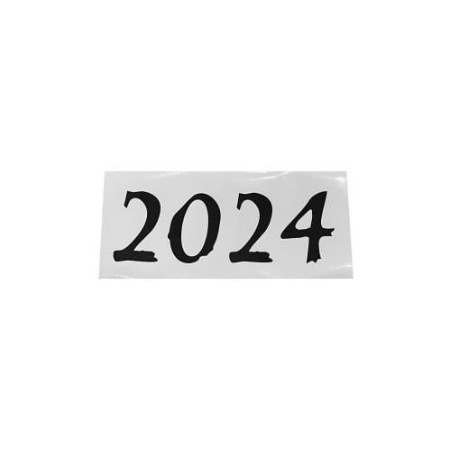 ستيكر زجاج امامي 2024 ابيض