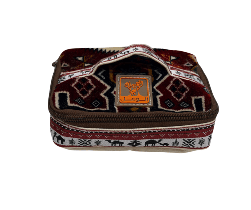 شنطة فناجيل نقش تركي عنابي