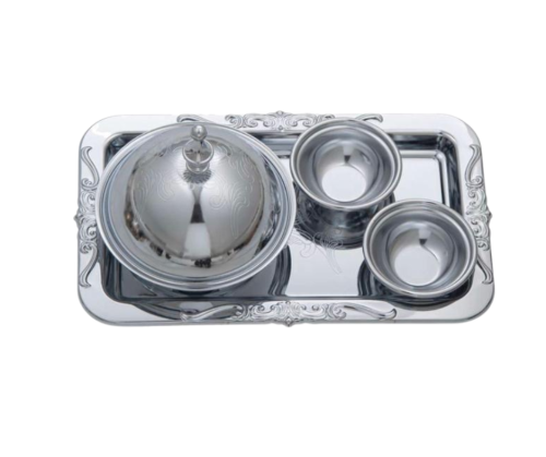 صحن مع تمرية ستيل