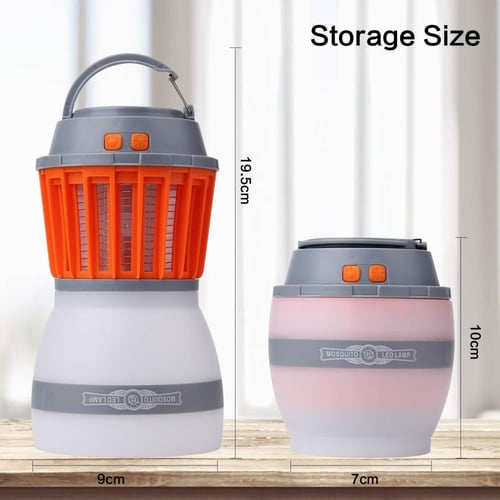 مصباح تخييم مع قاتل بعوض مقاوم للماء