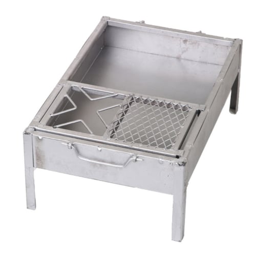 منقل حديد مجلفن مع شبك متحرك