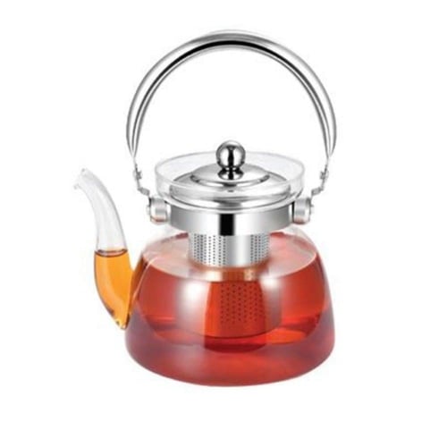 ابريق زجاجي مع مصفى