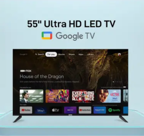 شاشة 50 بوصة سمارت أسود جيباس Tv