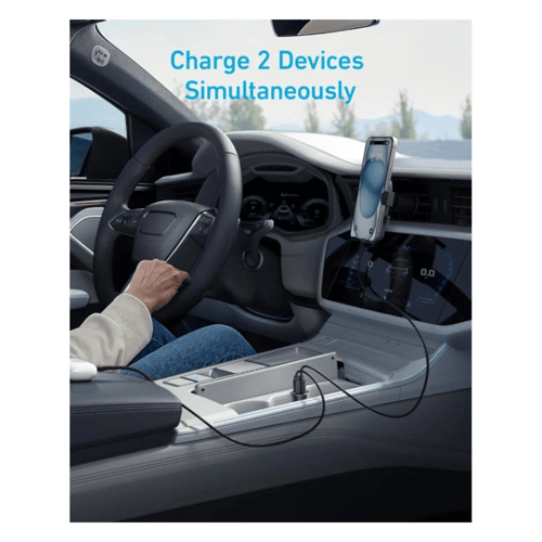 انكر - شاحن سيارة بقوة 30 واط بمنفذ تايب سي و منفذ...