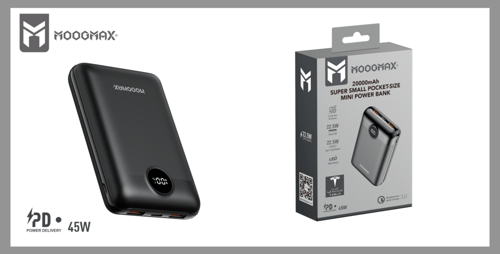 موج ماكس بطارية متنقلة 20000 ملي امبير ميني