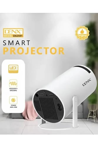 جهاز عرض (بروجكتر) دينكس الذكي DX2591 | دقة 4K UHD