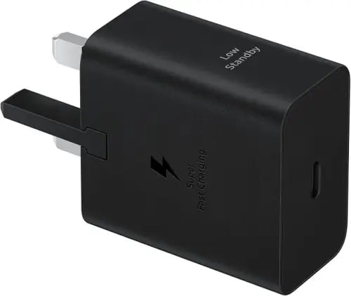 شاحن جداري سامسونج 45 واط منفذ USB-C مع كيبل - أسود