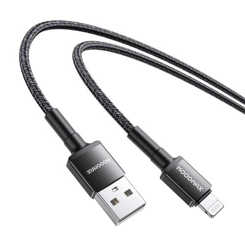 سلك شاحن ايفون موج ماكس MX-120 قماش 1 متر (معتمد M...