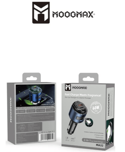 موج ماكس شاحن سيارة 60 واط بمنفذين تايب سي ويواس ب...