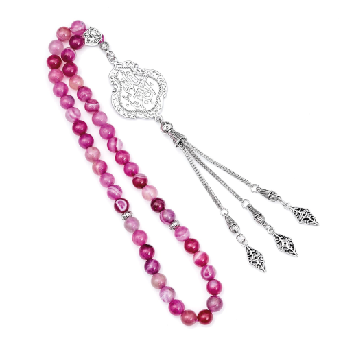 سبحة ملونة (وردي)