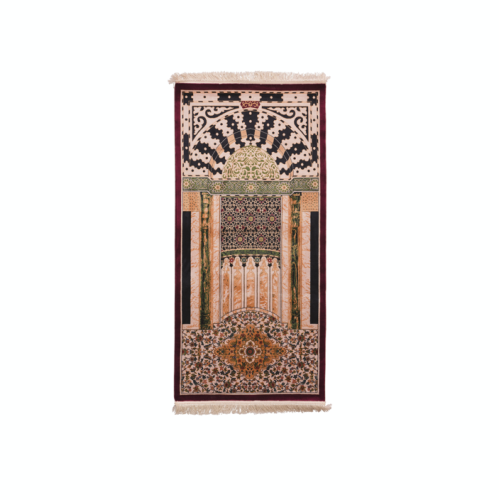 سجادة محراب الروضة احمر 2M (اطراف ماكينة)