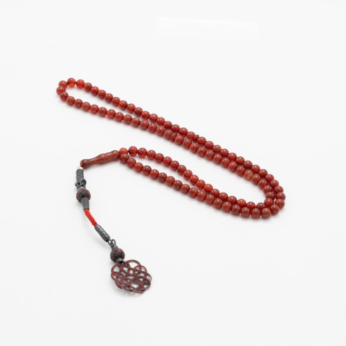 عقيق 99 مع طربزونة فضة