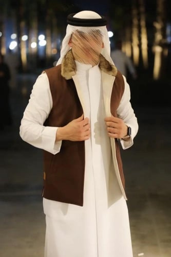 سديري رجالي دبل فيس لون جملي اسودينلبس جهتين