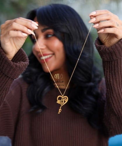 سلسال القلب مع حروف تصميم حسب الطلب