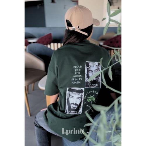 تيشرت وطني تصميم المؤسس و ولي العهد