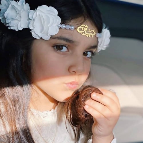 طوق ورد للاطفال - مع الؤلؤء