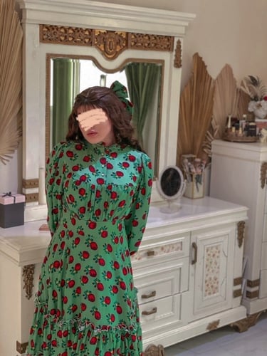 فستان رمضان اخضر