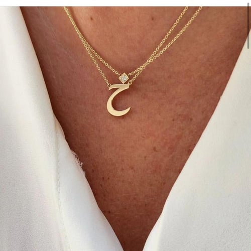 سلسال الحرف مع فص الزركون الفاخر