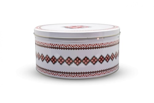 علبة معدن بنقش السدو