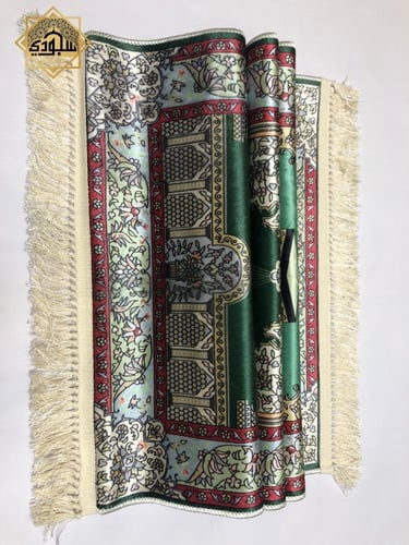 سجادة كالحرير فاخرة- أخضر