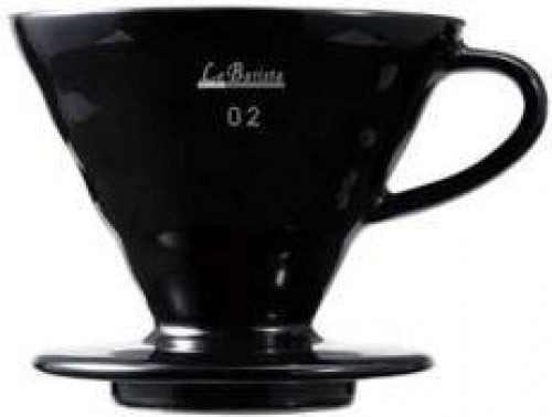 قمع ترشيح القهوة v60 أسود لاباريستا حجم v02