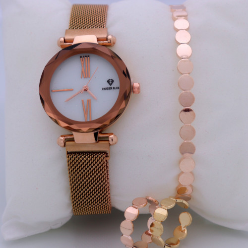 ساعة - فاندير بلو - لون ذهبي