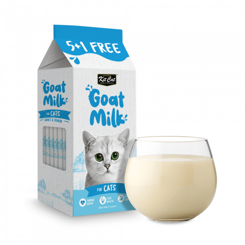 كيت كات حليب ماعز سائل أظرف (5+1) 50 مل للقطط البا...