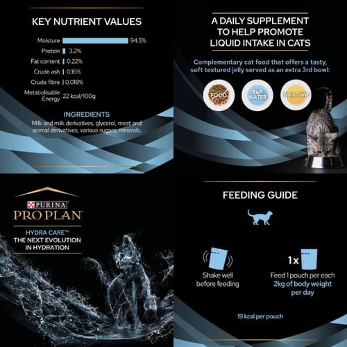 كرتون برو بلان هيدرا طعام رطب للقطط البالغة لدعم ت...