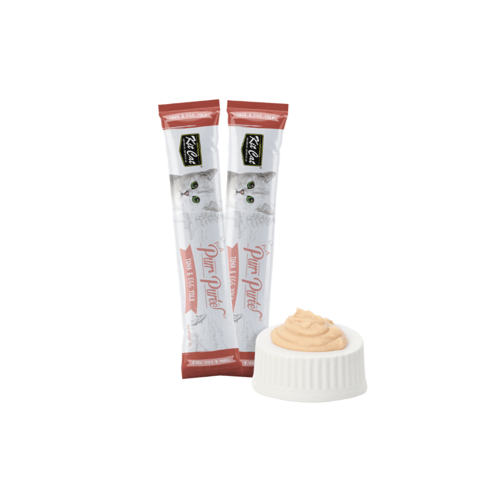 كت كات مكافأة بقوام كريمي للقطط بالسالمون وصفار ال...