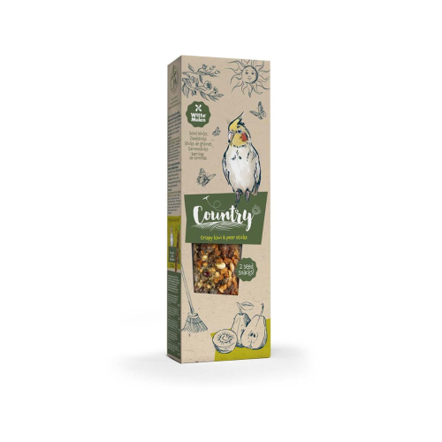 Witte Molen Country Cockatiel & Large Parakeet Kiwi & Pear Seed Sticks 140 g