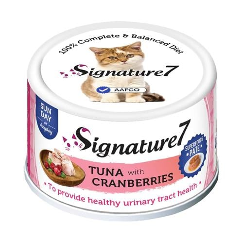 سيقنتشر7 طعام رطب للقطط بنكهة التونة والتوت البري...