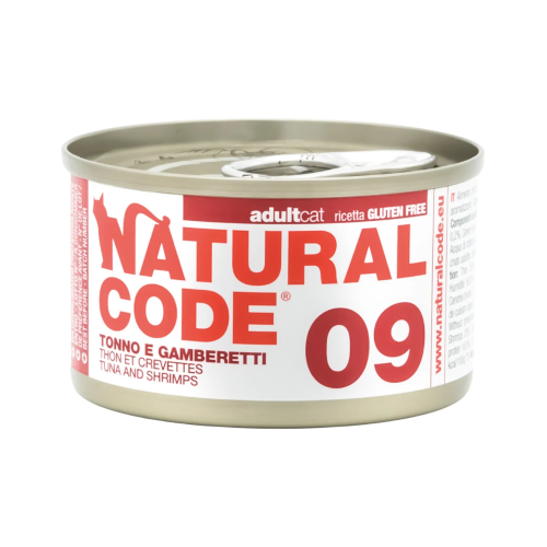 ناتشورال كود 09 معلبات بالتونة والجمبري للقطط 85g