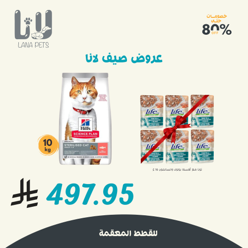 عروض الصيف للقطط المعقمة هيلز بالسالمون و أظرف مجا...