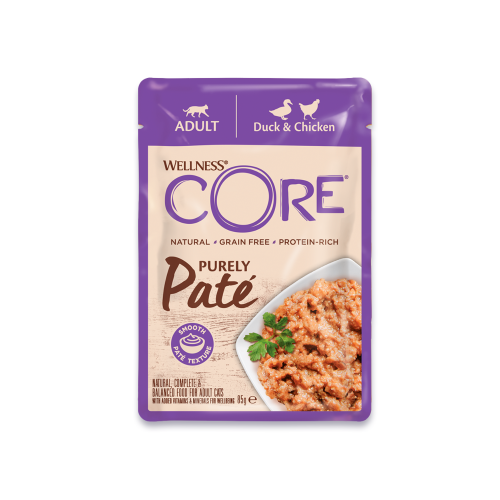 ويلنس كور بيورلي باتيه اظرف دجاج والبط للقطط 85غ