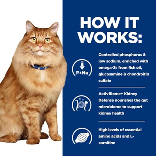 هيلز j/d + k/d طعام جاف بيطري للقطط للعناية بالكلى...