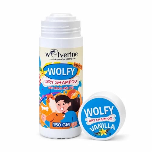 Wolfy Vanilla Dry Shampoo Powder for Cats & Dogs 1...