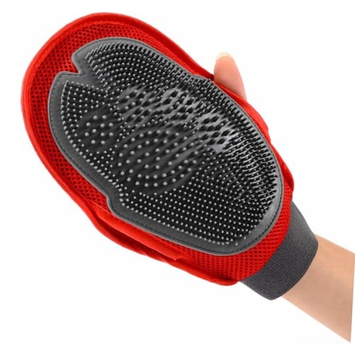 قفاز وفرشاة التنظيف والتدليك للقطط والكلاب