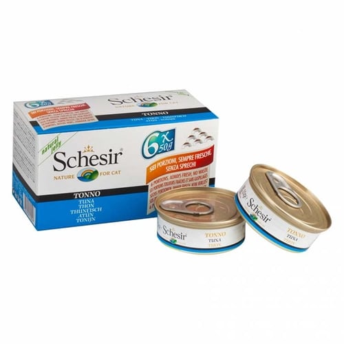 شيزر طعام رطب معلبات شرائح التونة للقطط 50*6 جرام